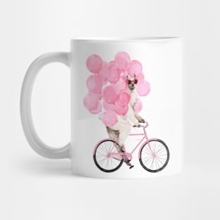 Riding Llama with Pink Balloons #1 Mug